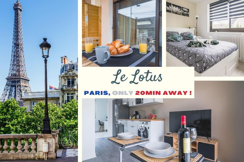 Апартаменты Le Lotus - Self Checkin - 20Min From Paris - Free Parking Around Дранси Экстерьер фото